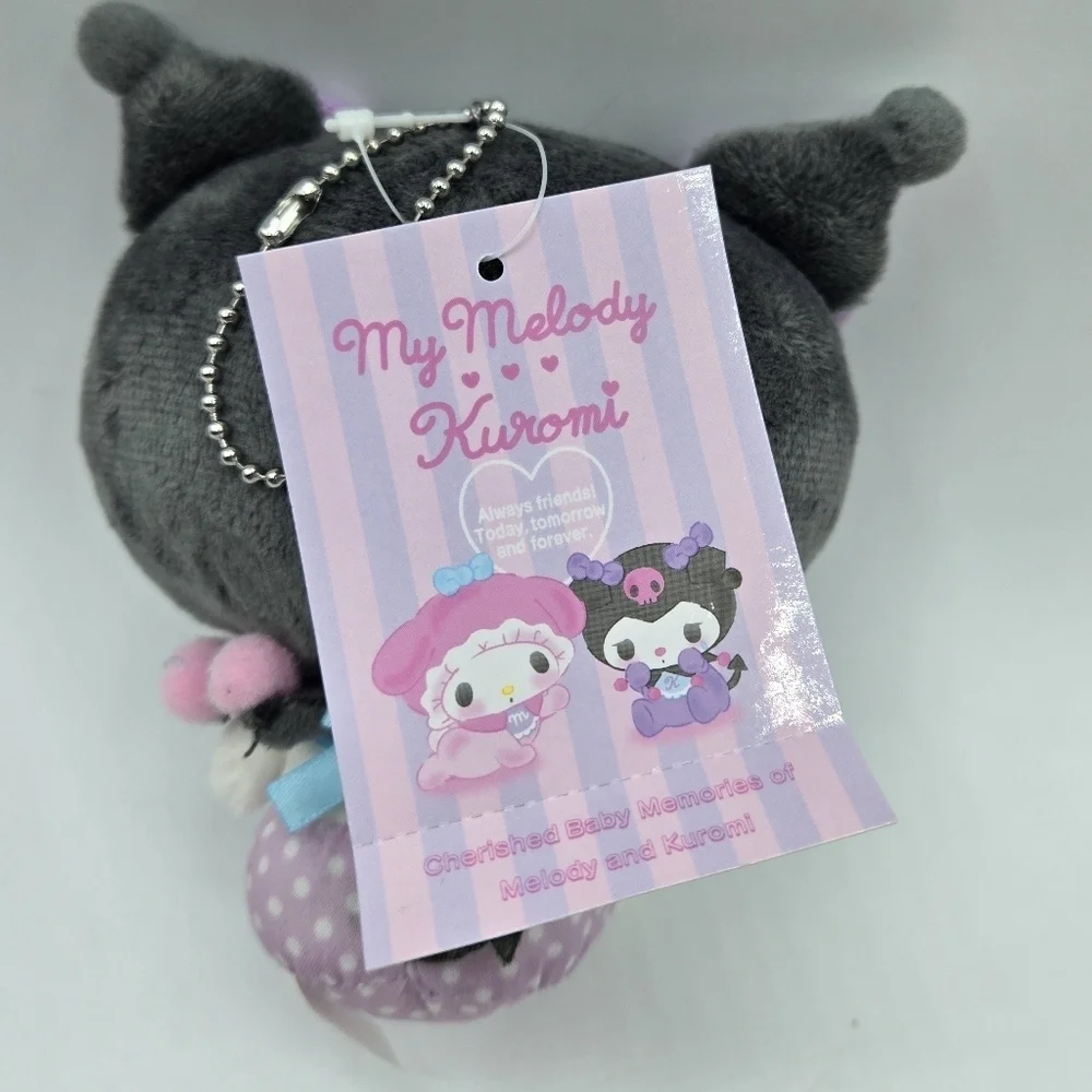 Sanrio Kuromi Baby Mascot Plush Keychain